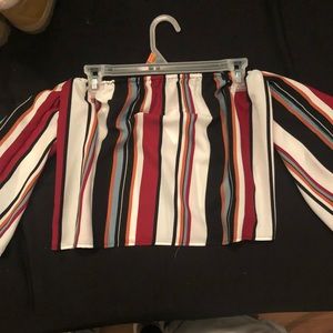 Cute off the shoulder crop top